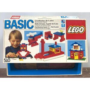Vintage 1985 Lego Basic Building Set 510 RARE European Box Factory Sealed NIB